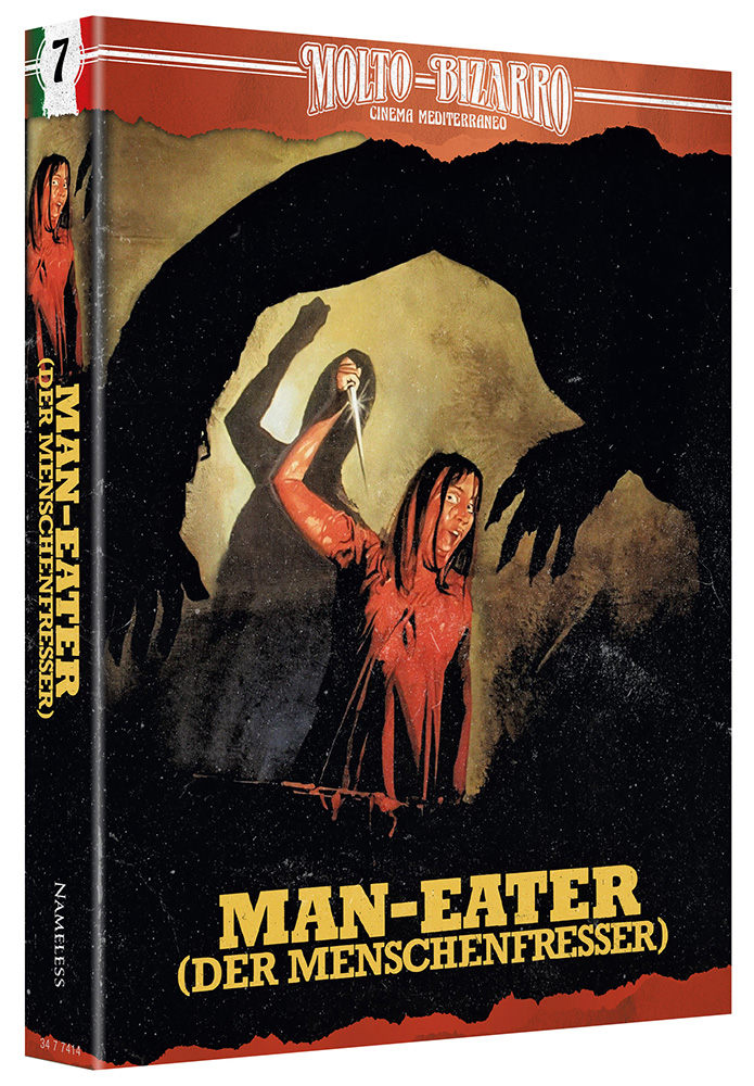 MAN-EATER - DER MENSCHENFRESSER (4K UHD+Blu-Ray) - Cover I - Mediabook - Limited 333 Edition