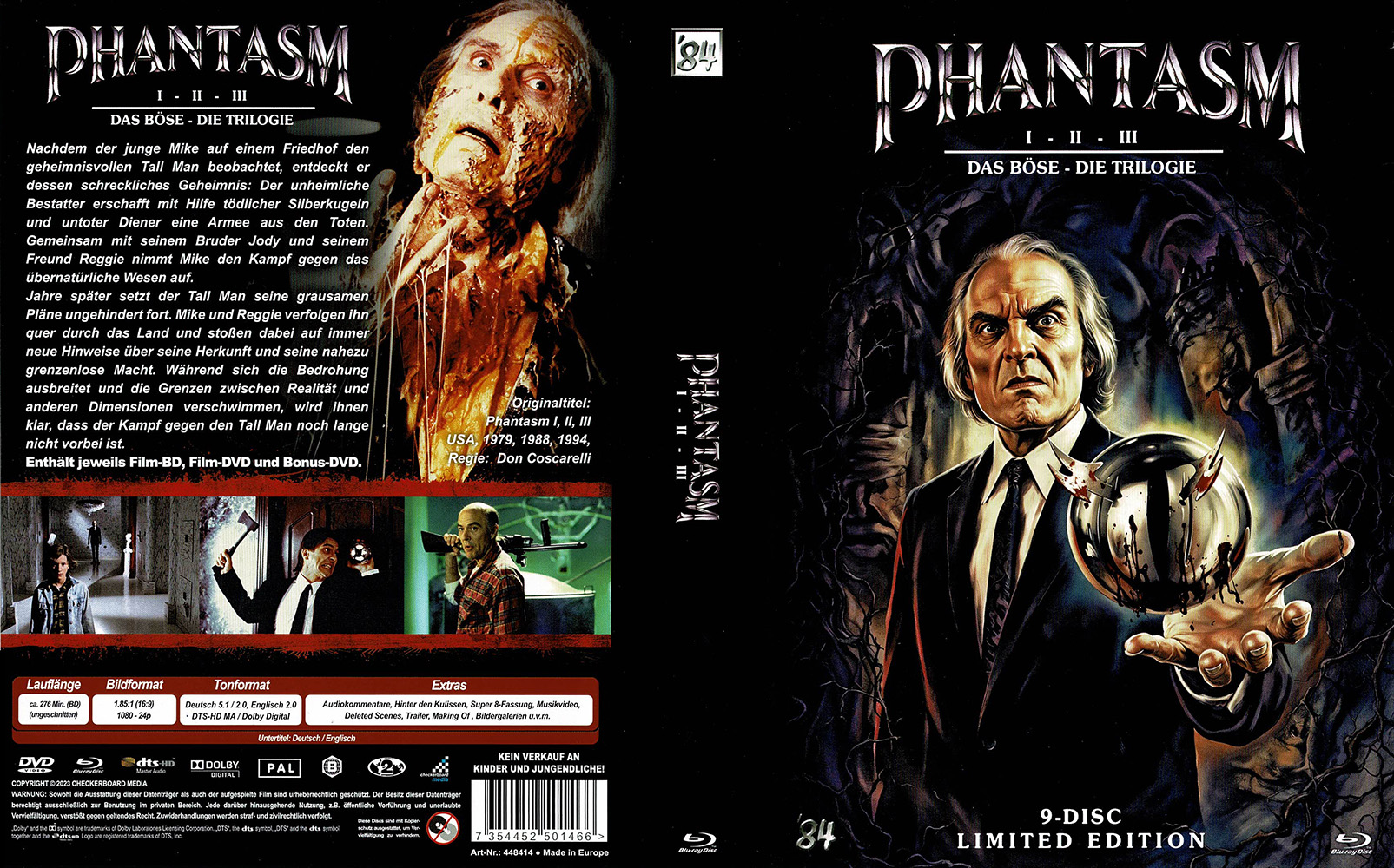 PHANTASM - DAS BÖSE - Teil 1-3 (Blu-Ray+DVD) (10Discs)