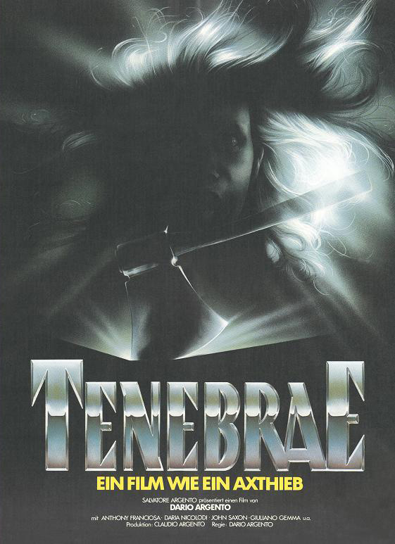 TENEBRE (TENEBRAE) (Blu-Ray) (2Discs) - Cover D -  Mediabook - Limited 122 Edition + Bonusfilm: My Dear Killer
