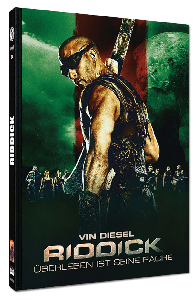 RIDDICK - ÜBERLEBEN IST SEINE RACHE (Blu-Ray+DVD) - Cover D - Mediabook - Limited 222 Edition