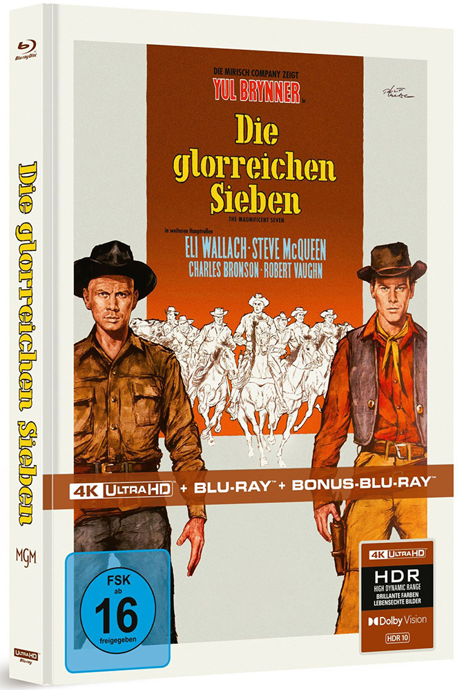 GLORREICHEN SIEBEN, DIE (4K UHD+2Blu-Rays) - Limited Mediabook Edition