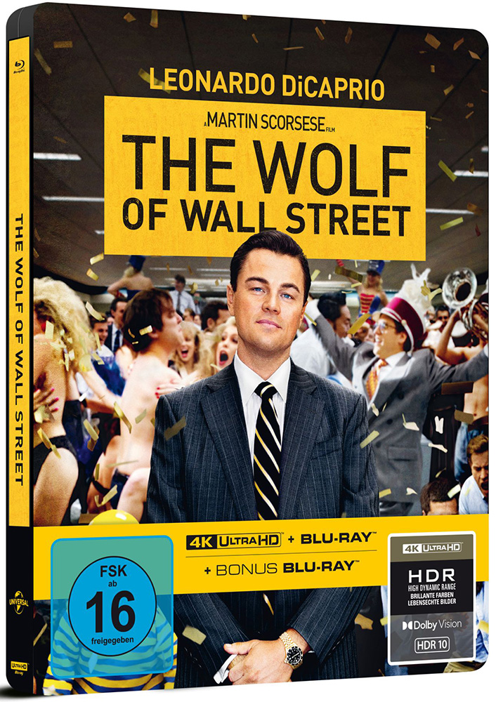 WOLF OF WALL STREET, THE (4K UHD+Blu-Rays) - SteelBook - Limited Edition