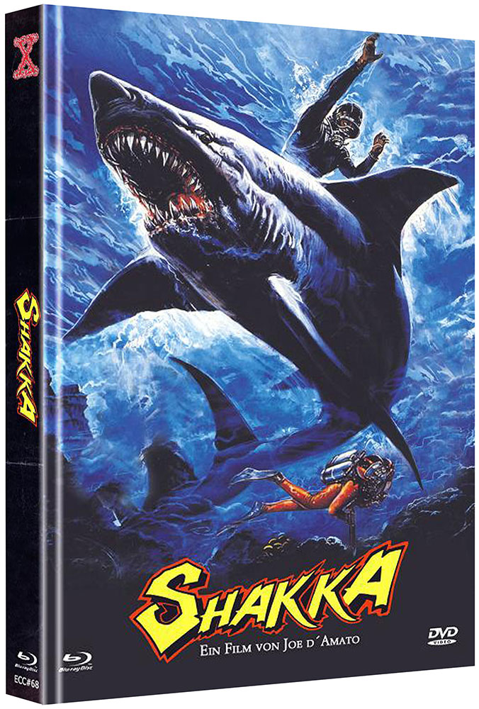 SHAKKA - BESTIE DER TIEFE (Blu-Ray+DVD) - Cover B - Mediabook - Limited Edition - Joe D'Amato