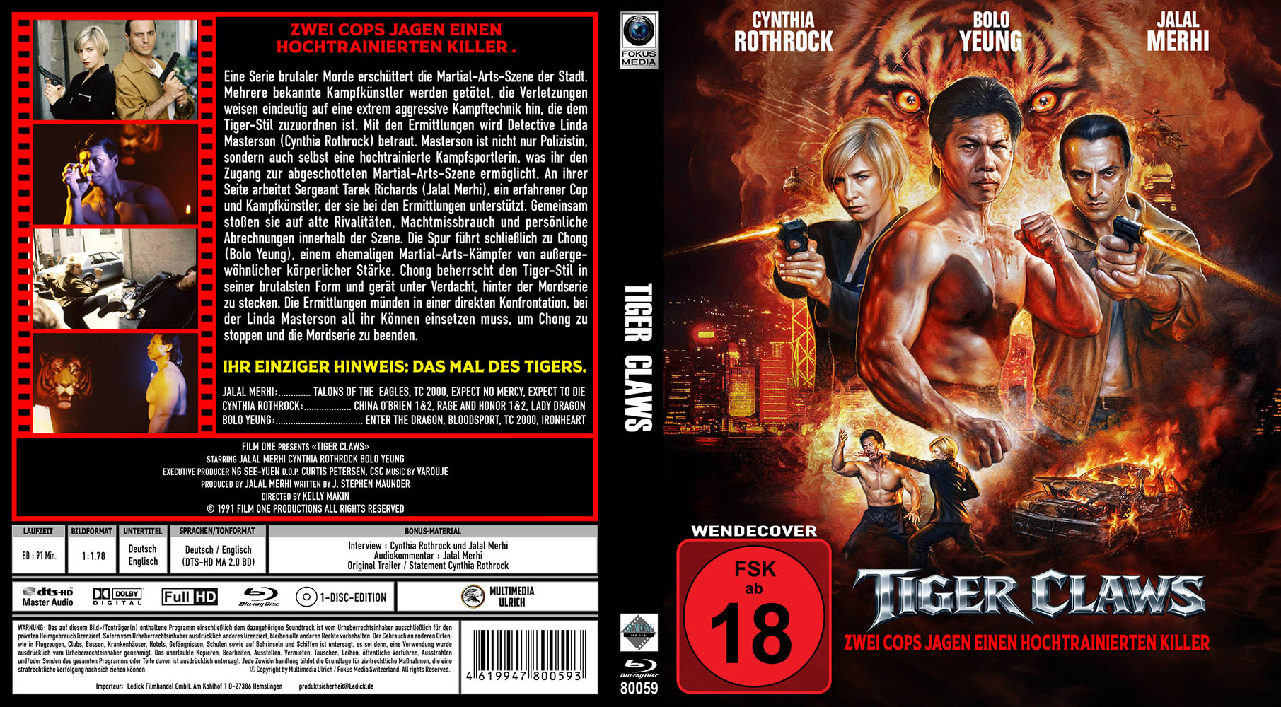 TIGER CLAWS (Blu-Ray)