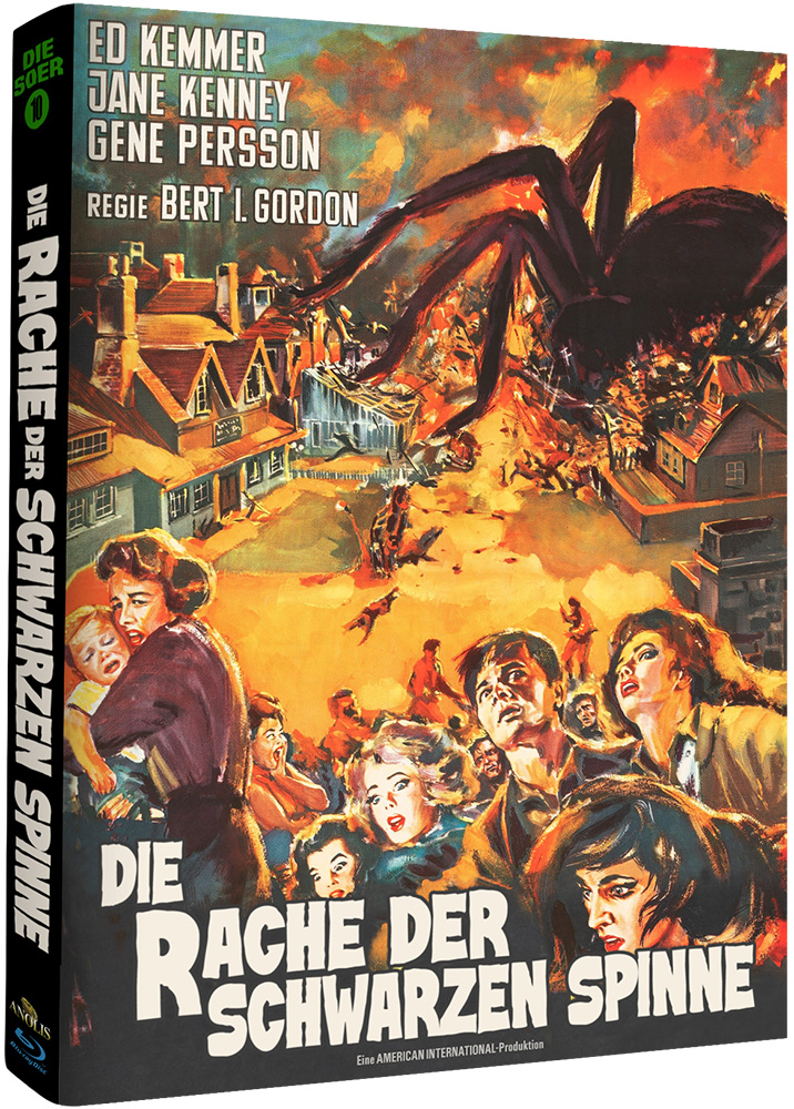 RACHE DER SCHWARZEN SPINNE, DIE (s/w) (Blu-Ray) - Cover B - Mediabook - Limited Edition