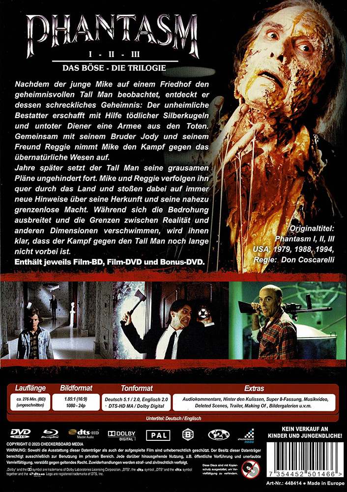 PHANTASM - DAS BÖSE - Teil 1-3 (Blu-Ray+DVD) (10Discs)