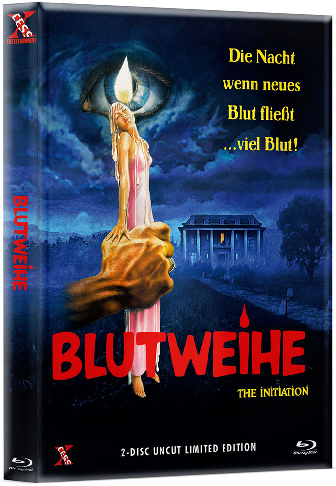 BLUTWEIHE (THE INITIATION) (Blu-Ray+DVD) - Cover E - Mediabook (Wattiert) - Limited 444 Edition - Uncut