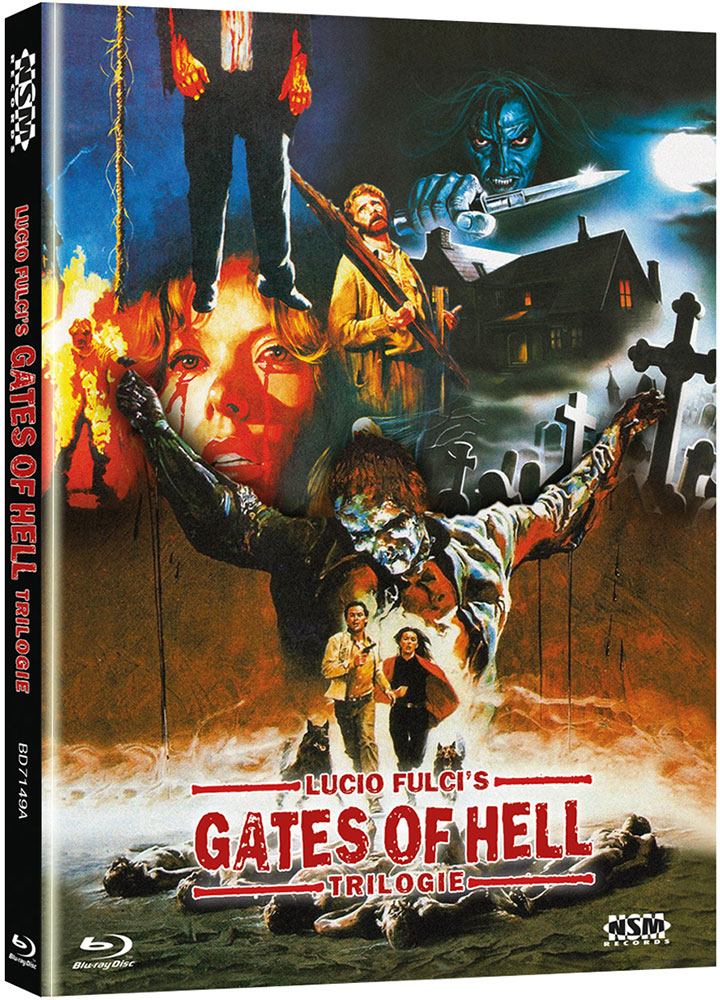LUCIO FULCIS GATES OF HELL TRILOGIE (Blu-Ray) - Cover A - Mediabook - Limited 999 Edition - Uncut LUCIO FULCIS GATES OF HELL TRILOGIE (Blu-Ray) - Cover A - Mediabook - Limited 999 Edition - Uncut