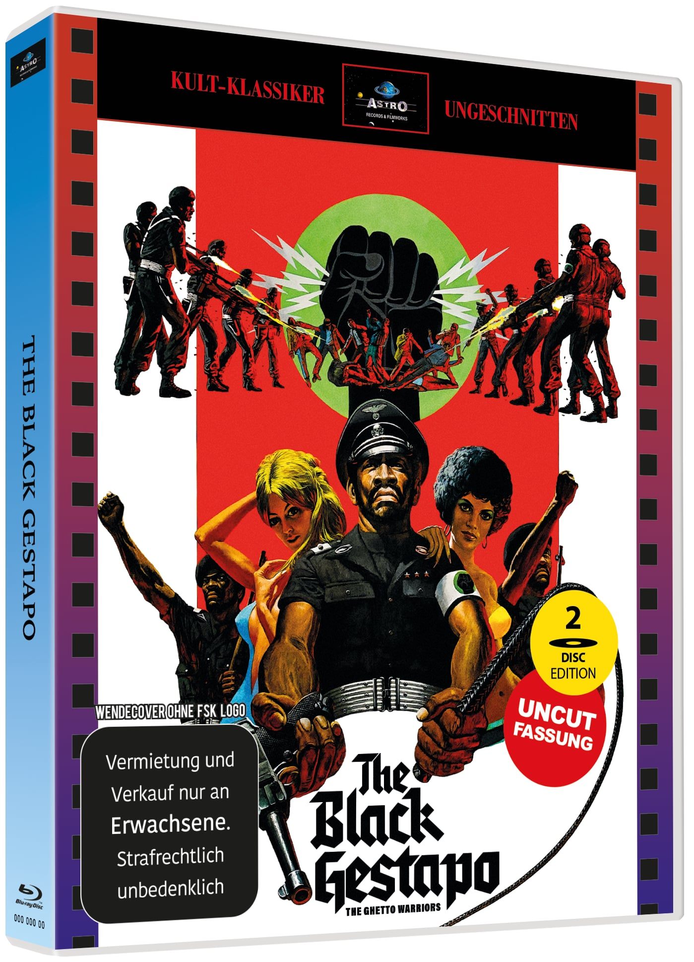 BLACK GESTAPO, THE (Blu-Ray+DVD) - Cover 1 - Scanavo Box - Limited 250 Edition