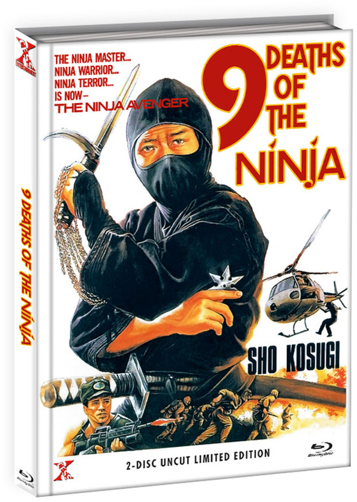 9 DEATHS OF THE NINJA (9 LEBEN DER NINJA) (Blu-Ray+DVD) - Cover B - Mediabook - Limited 333 Edition
