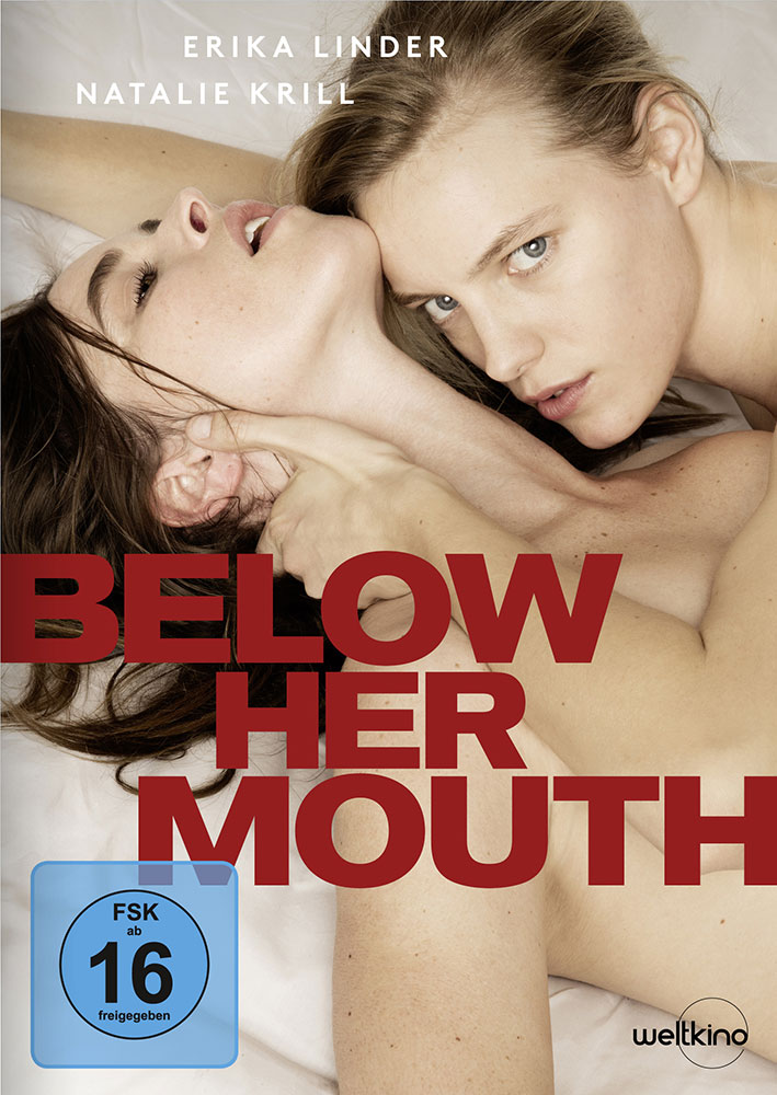 BELOW HER MOUTH