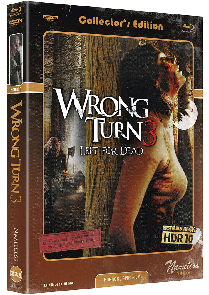 WRONG TURN 3 - LEFT FOR DEAD (4K UHD+Blu-Ray) - Cover C - Mediabook - Limited 500 Edition