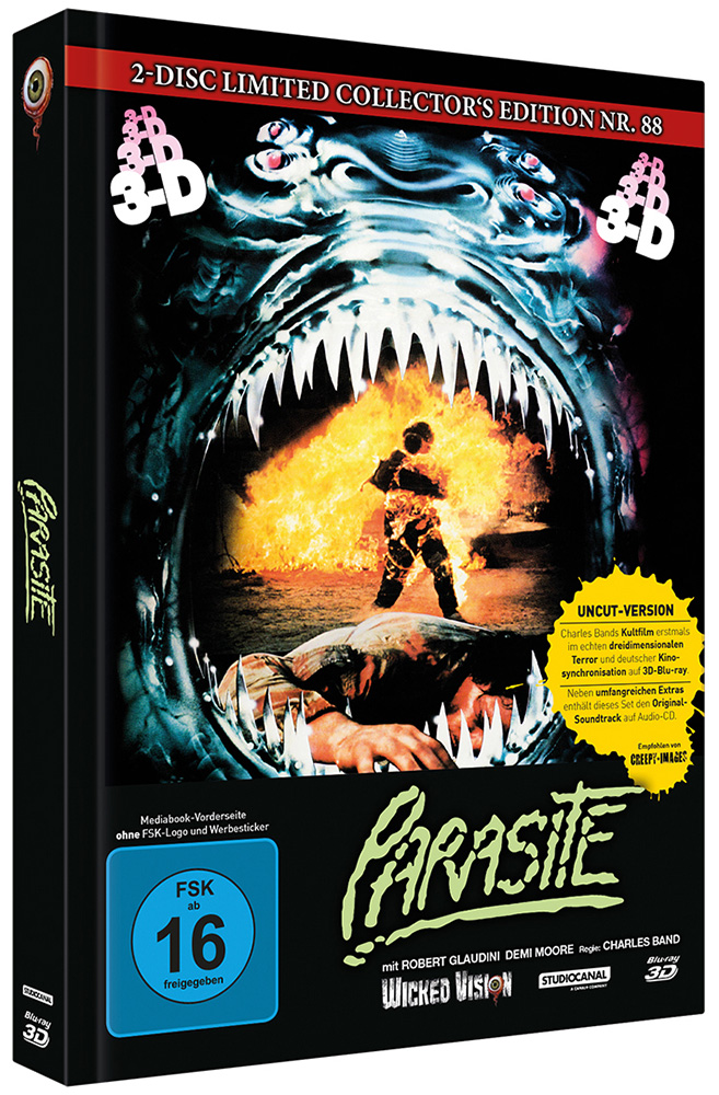 PARASITE - KILLER PARASIT 3D (Blu-Ray+CD) - Cover A - Mediabook - Limited 222 Edition