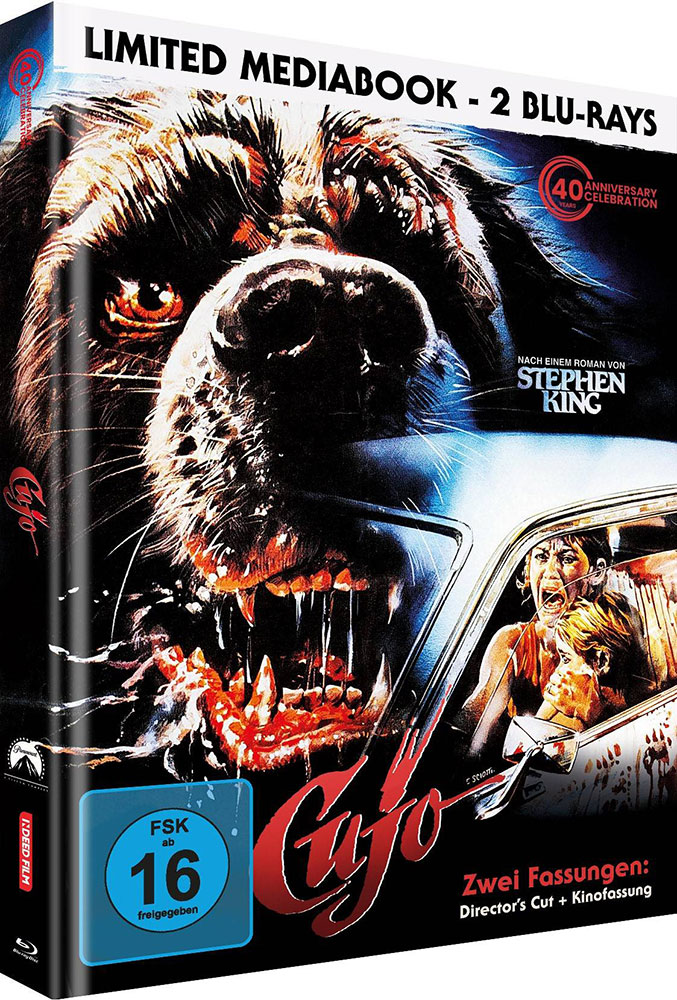 Stephen Kings CUJO (Blu-Ray) (2Discs) - Cover H - Mediabook (FSK) - Limited Edition - Kinofassung & Directors Cut - Uncut