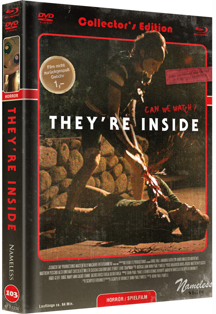 THEY'RE INSIDE (Blu-Ray+DVD) - Cover C - Mediabook - Limited 333 Edition - Uncut