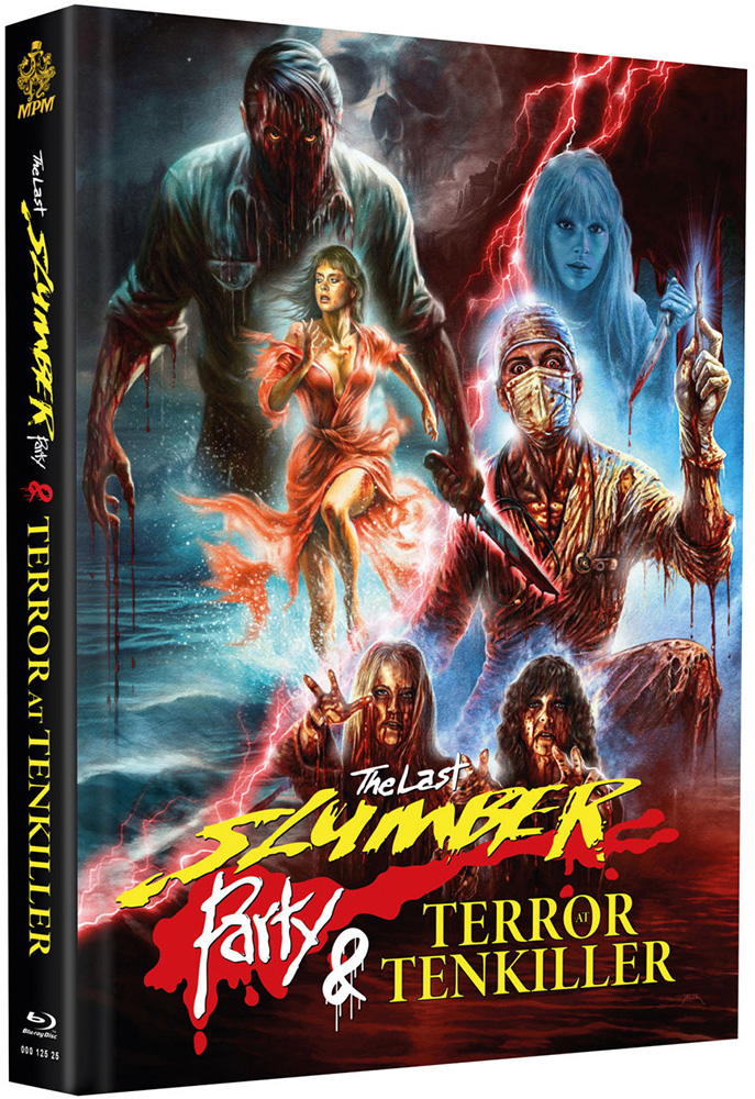 LAST SLUMBER PARTY, THE & TERROR AT TENKILLER Double Feature (Blu-Ray) (4Discs) - Cover A - Mediabook (Wattiert) - Limited 99 Edition