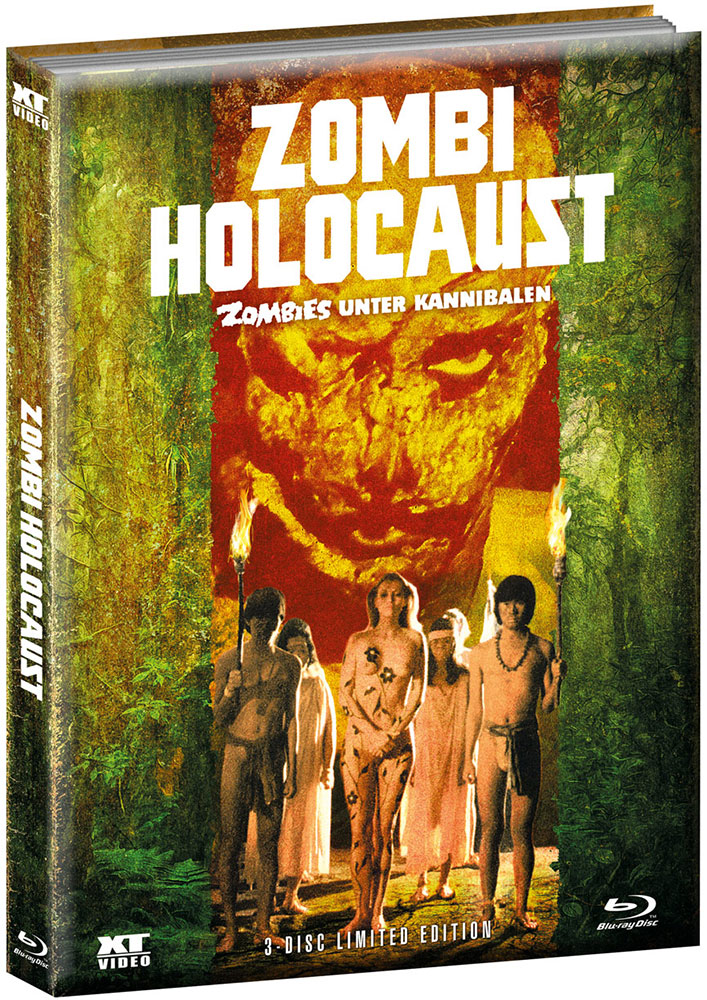 ZOMBI HOLOCAUST (Blu-Ray+2DVD) - Cover B - Mediabook (Wattiert) Limited 666 Edition - Remastered