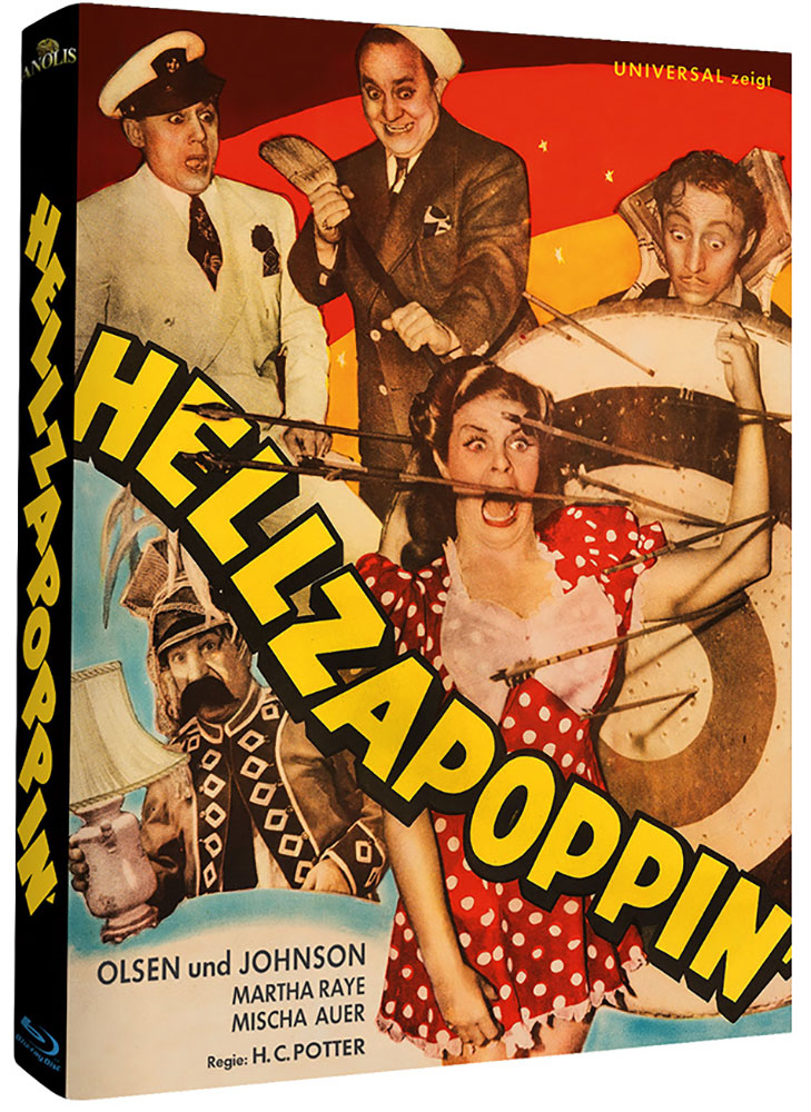 IN DER HÖLLE IST DER TEUFEL LOS (HELLZAPOPPIN) (s/w) (Blu-Ray) - Cover B - Mediabook - Limited Edition