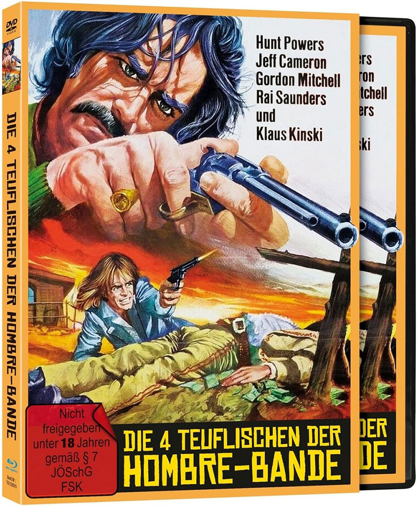 4 TEUFLISCHEN DER HOMBRE-BANDE, DIE (ADIOS COMPANEROS) (Blu-Ray+DVD) - Limited Deluxe Edition - Klaus Kinski