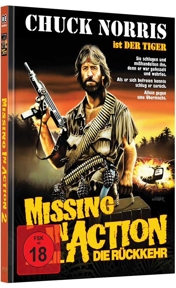 MISSING IN ACTION 2 - DIE RÜCKKEHR (Blu-Ray+DVD) - Cover A - Mediabook - Limited Edition