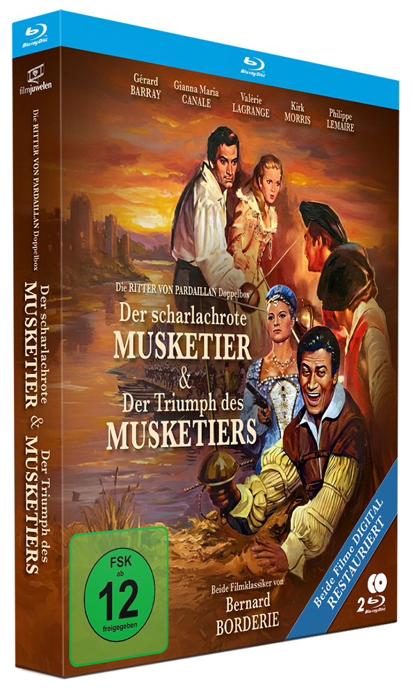 RITTER VON PARDAILLAN Doppelbox, DIE: DER SCHARLACHROTE MUSKETIER & DER TRIUMPH DES MUSKETIERS (Blu-Ray) (2Discs)