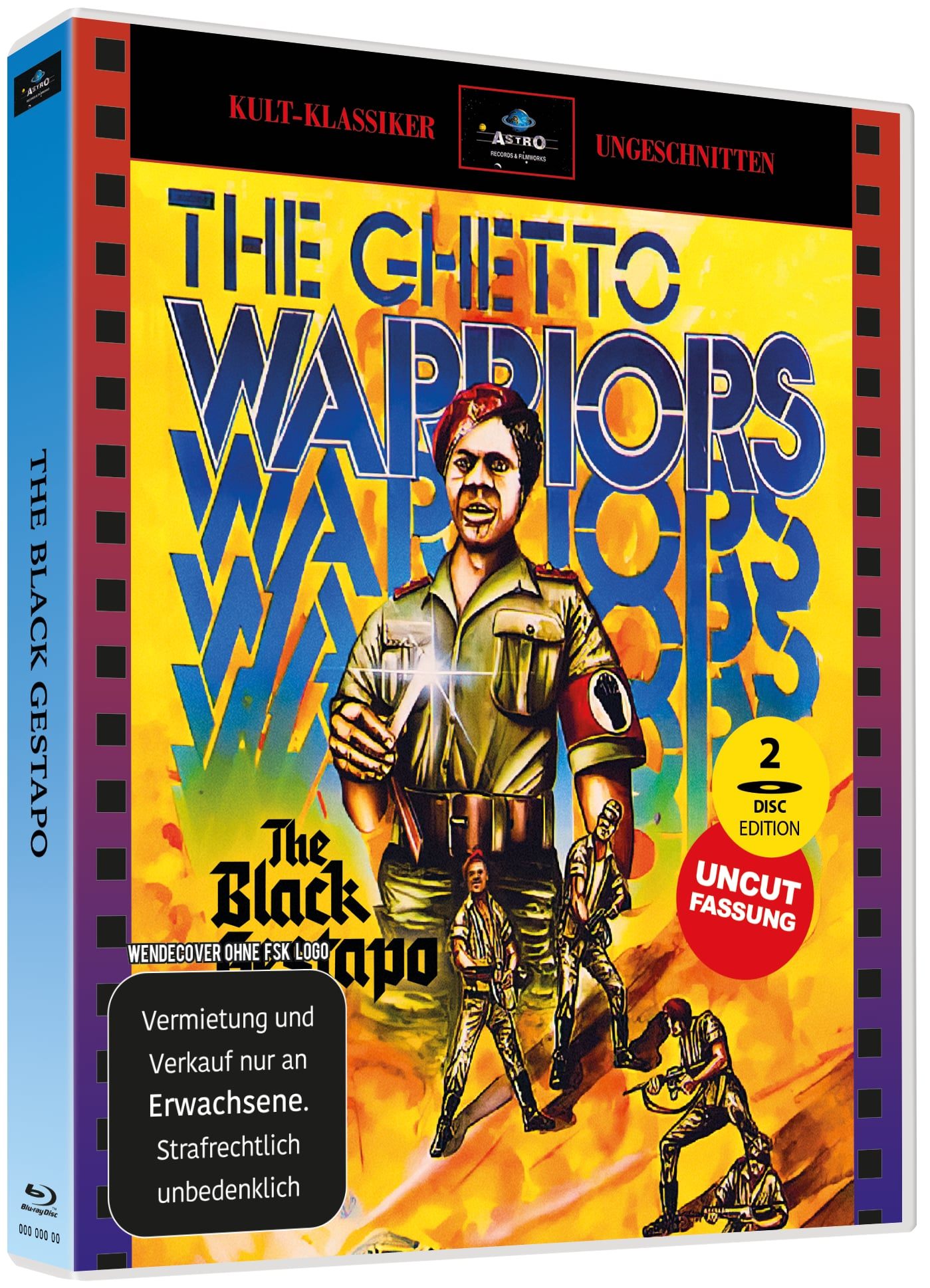 BLACK GESTAPO, THE (Blu-Ray+DVD) - Cover 2 - Cover 2 - Scanavo Box - Limited 250 Edition