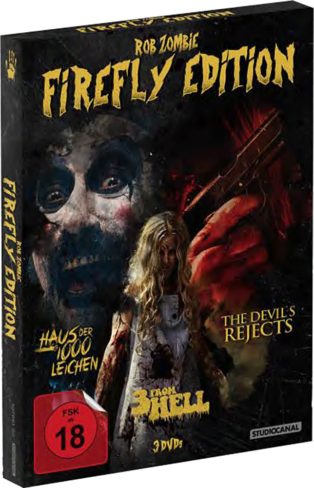 ROB ZOMBIE FIREFLY EDITION (3DVD) (Haus der 1000 Leichen, Devils Rejects & 3 from Hell)