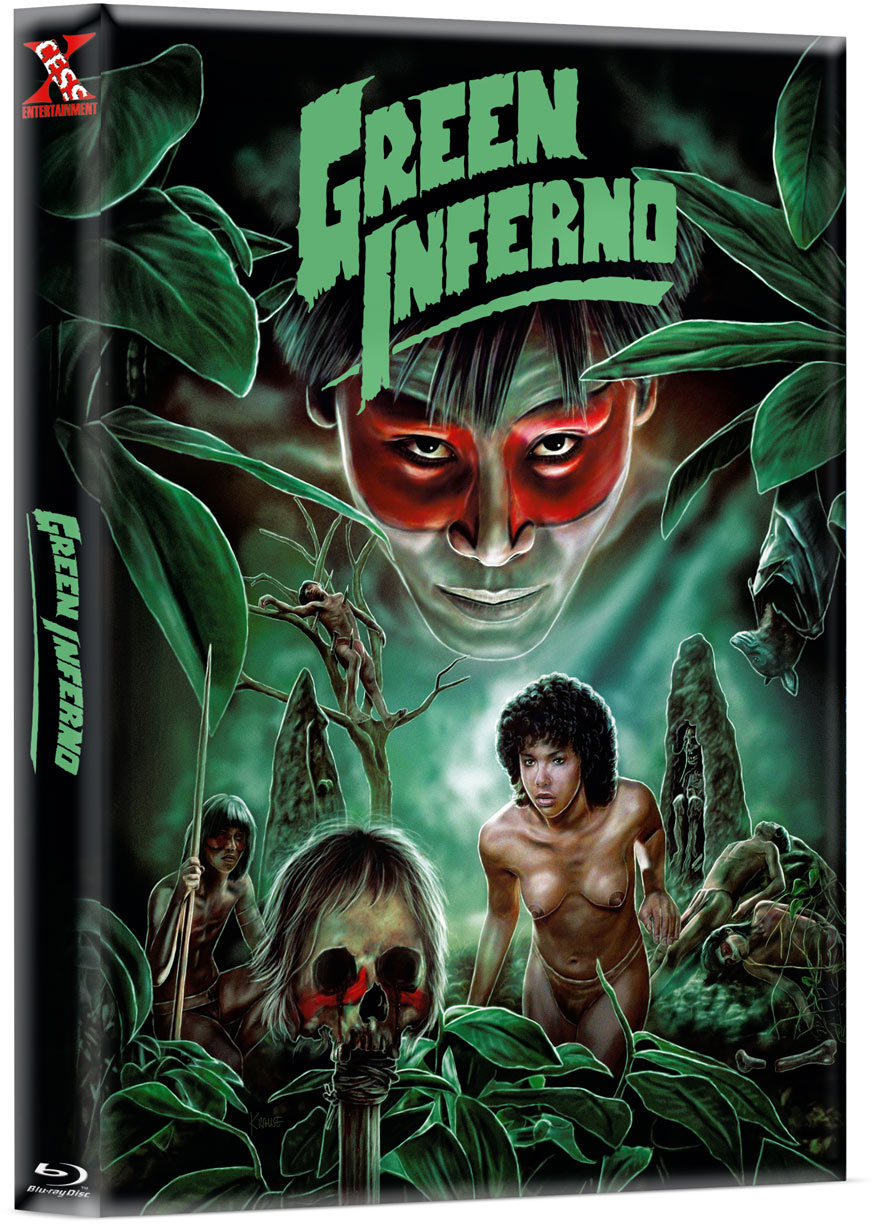 GREEN INFERNO (Blu-Ray) - Mediabook (wattiert) - Limited 222 Edition + Bonus-DVD