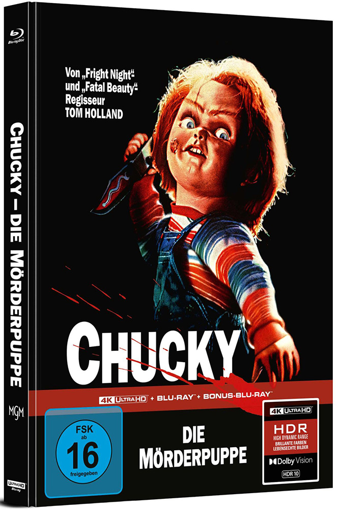 CHUCKY - DIE MÖRDERPUPPE (4K UHD+2Blu-Rays) - Cover A - Mediabook - Limited Edition CHUCKY - DIE MÖRDERPUPPE (4K UHD+2Blu-Rays) - Cover A - Mediabook - Limited Edition