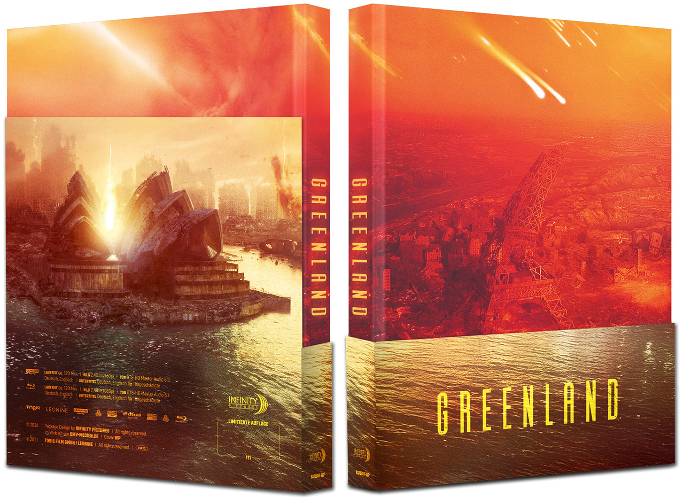 GREENLAND (4K UHD+Blu-Ray) - Cover WP - Mediabook (Wattiert) - Limited 111 Edition