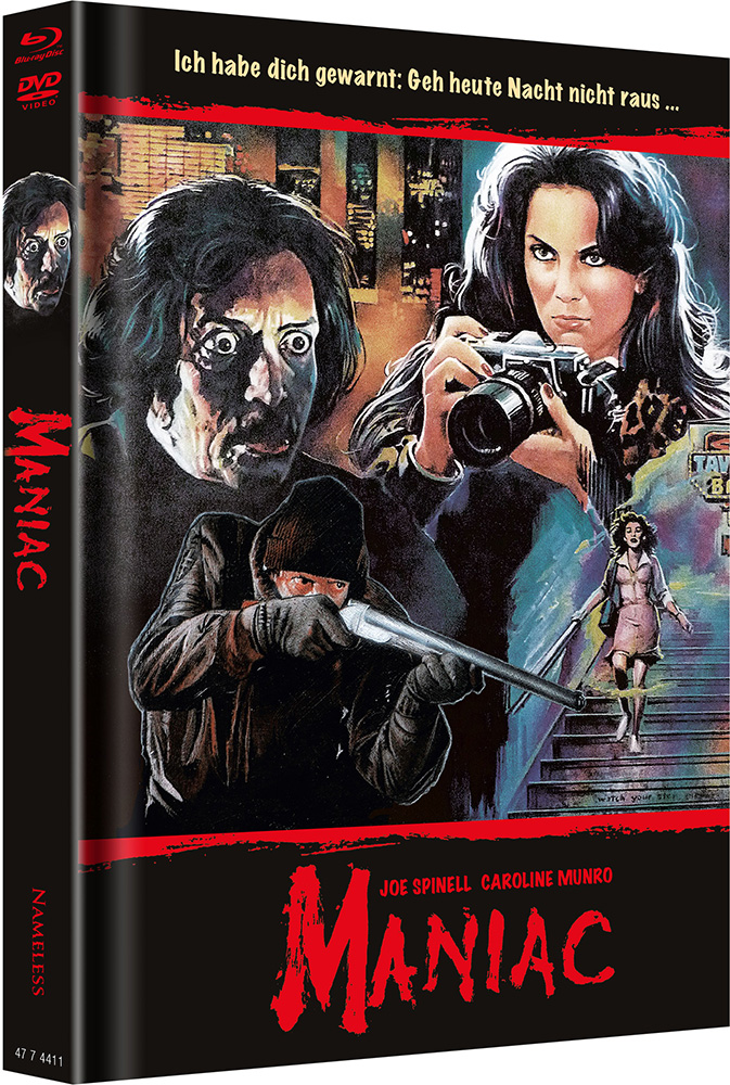 MANIAC (1980) (4K UHD+3Blu-Ray+DVD+CD) (6Discs) - Cover D - Mediabook - Limited 555 Edition
