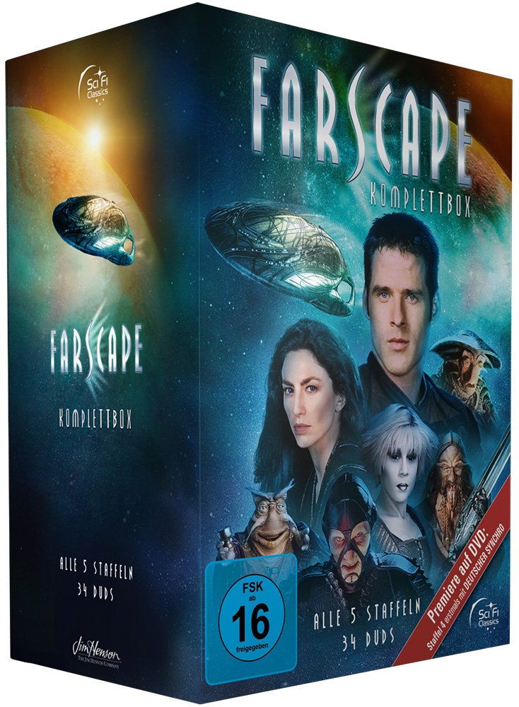 FARSCAPE - VERSCHOLLEN IM ALL - Komplettbox (alle 5 Staffeln) (34DVDs)