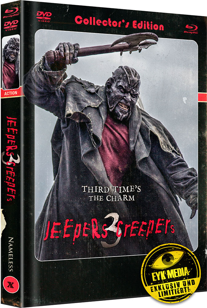 JEEPERS CREEPERS 3 (Blu-Ray+DVD) - Cover A - Mediabook - Limited 444 Edition