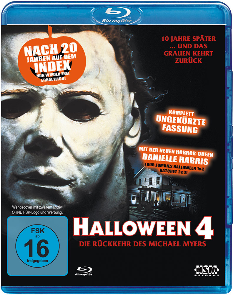 HALLOWEEN 4 (Blu-Ray) - Uncut- Wendecover mit 2. Motiv