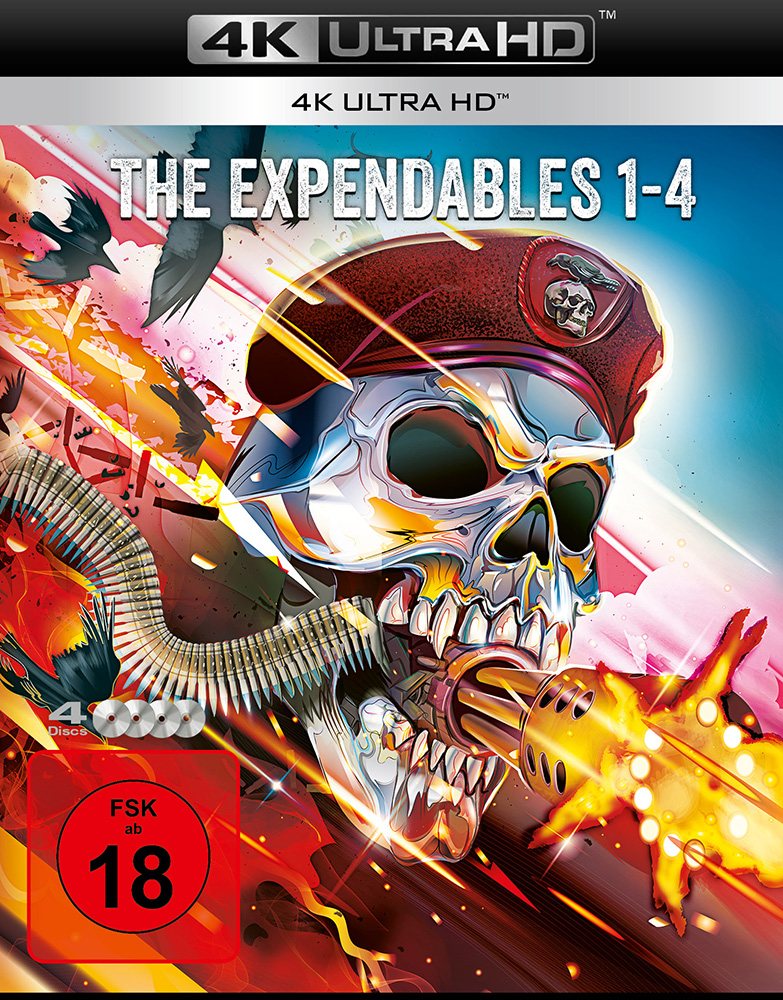 EXPENDABLES 1-4, THE (4K UHD) (4Discs)