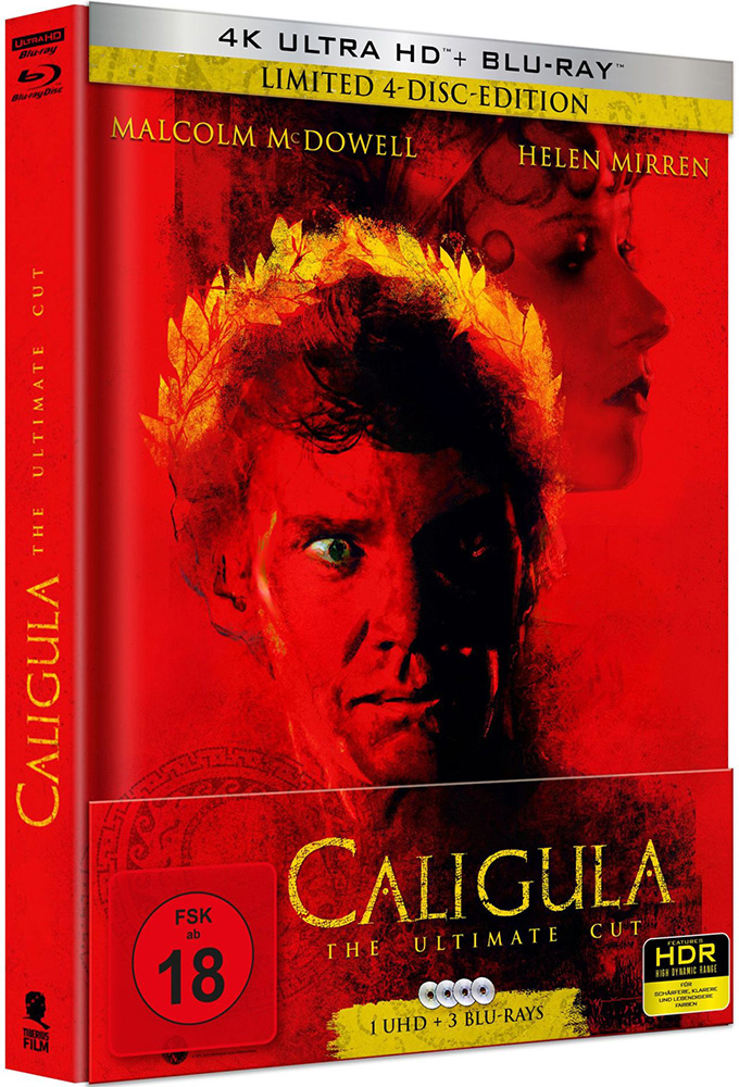 CALIGULA - The Ultimate Cut (4K UHD+Blu-Ray) (4Discs) - Mediabook - Limited Edition