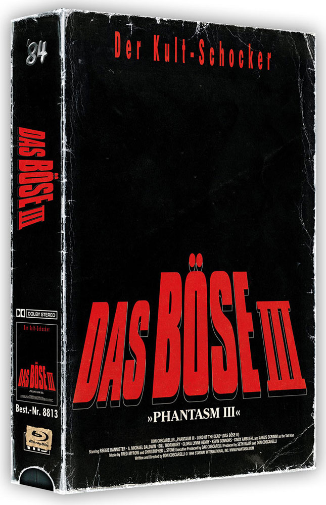 BÖSE III, DAS (PHANTASM III) (Blu-Ray+2DVD) - VHS-Edition - Limited 500 Edition