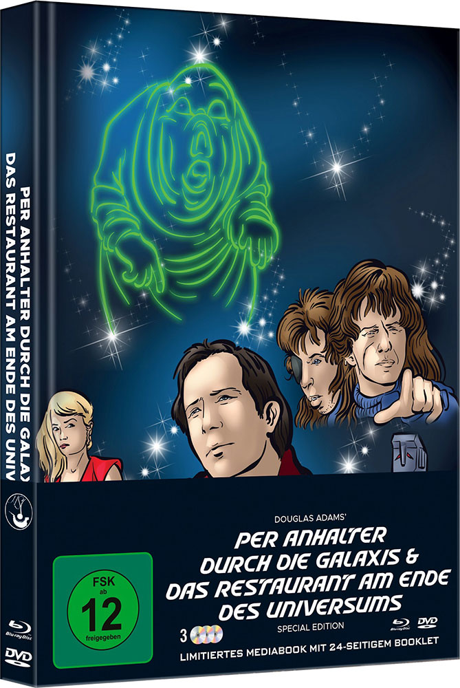 PER ANHALTER DURCH DIE GALAXIS & DAS RESTAURANT AM ENDE DES UNIVERSUMS (Blu-Ray+DVD) (3Discs) - Cover A - Mediabook - Limited 333 Edition