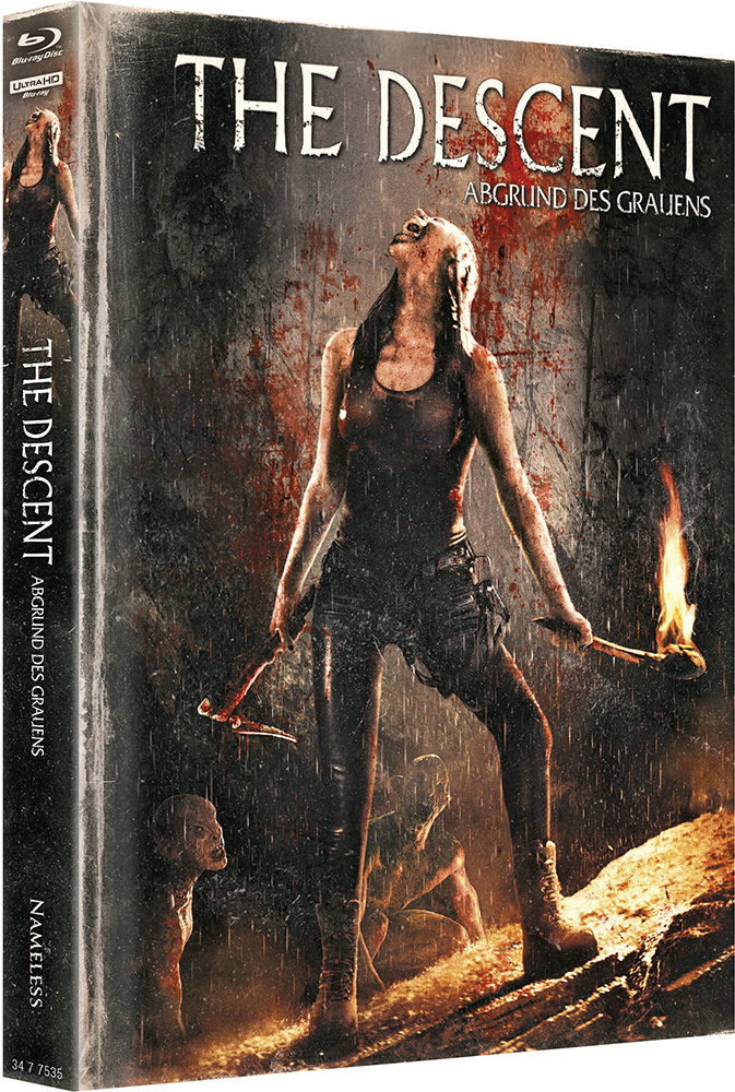 DESCENT - ABGRUND DES GRAUENS, THE (4K UHD+Blu-Ray) - Cover F - Mediabook (Wattiert) - Limited 333 Edition