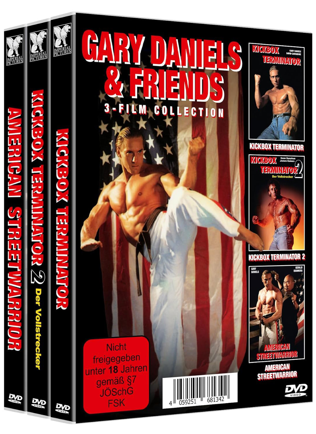 GARY DANIELS & FRIENDS (3DVD) (Kickbox Terminator 1&2, American Streetwarrior)