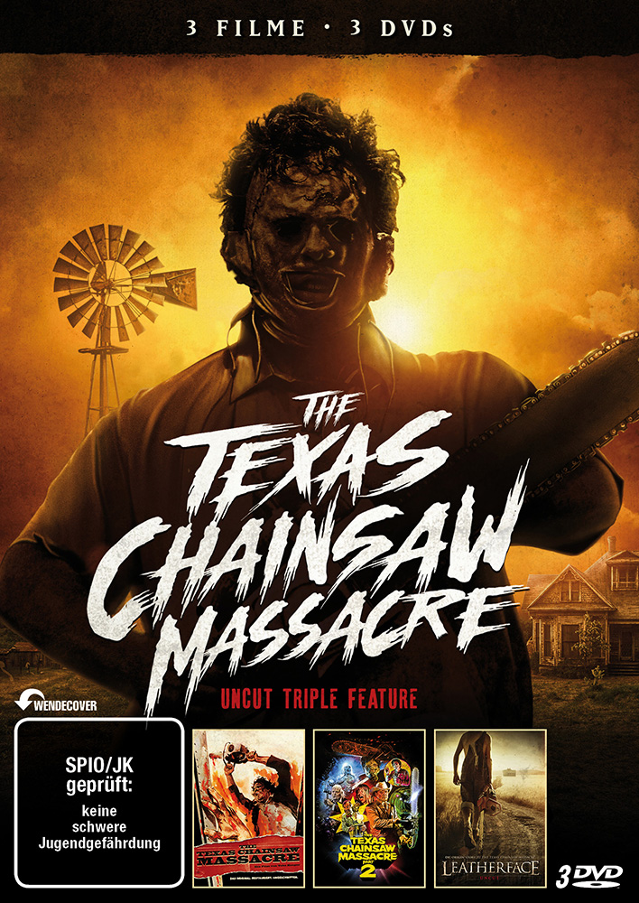 TEXAS CHAINSAW MASSACRE UNCUT TRIPLE FEATURE (3Discs)