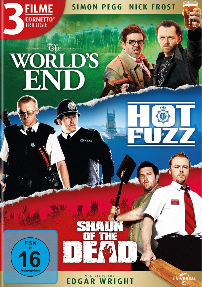 CORNETTO TRILOGIE - THE WORLD´S END/ HOT FUZZ / SHAUN OF THE DEAD (3DVD)