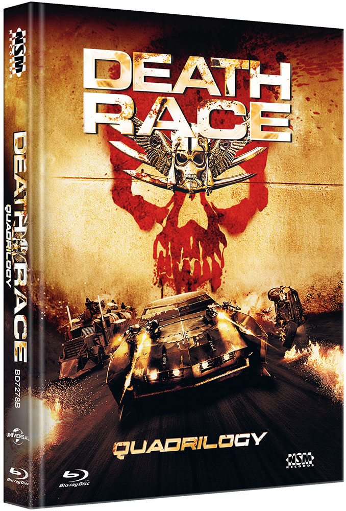 DEATH RACE 1-4 (Blu-Ray) (4Discs) - Cover B - Mediabook - Limited 250 Edition - Uncut