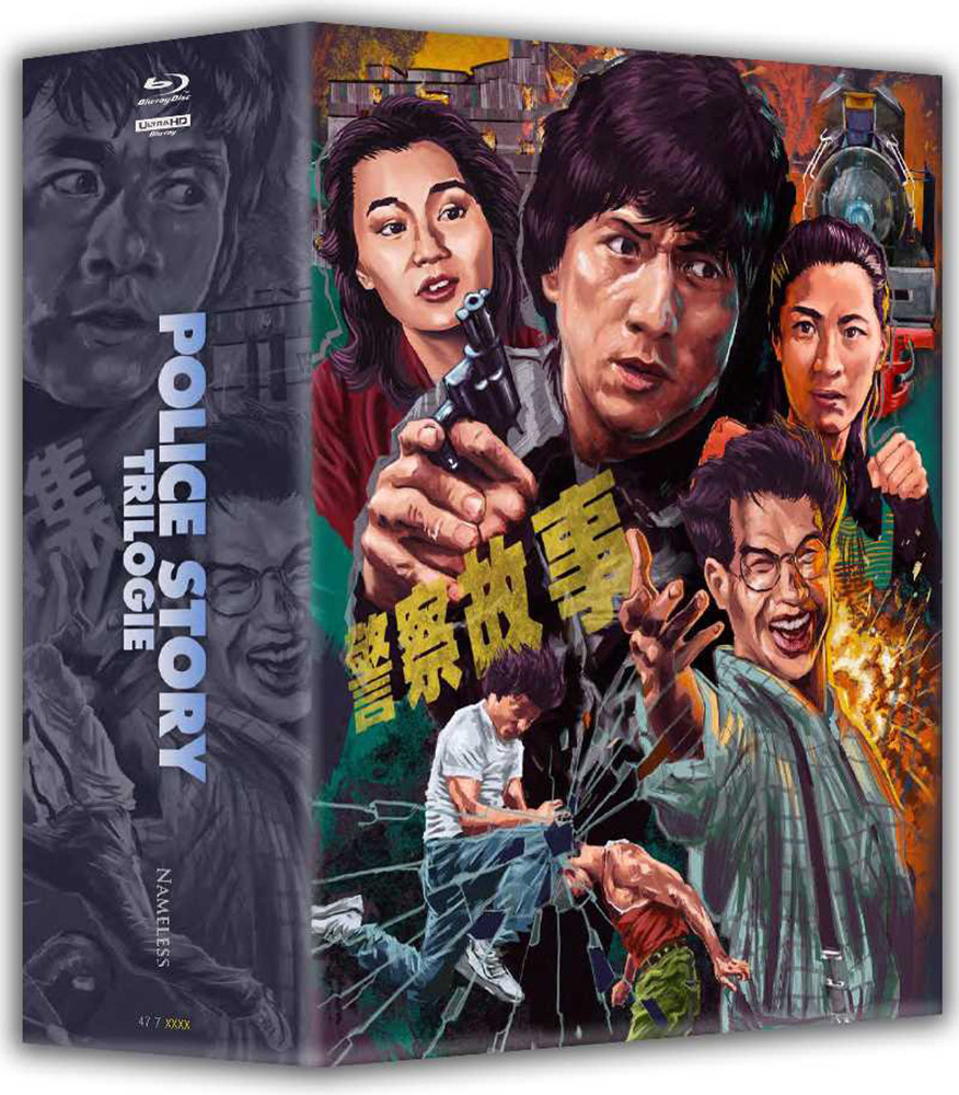 POLICE STORY 1-3 (4K UHD+Blu-Ray) (7Discs) - 3 Mediabooks im Schuber - Limited 500 Edition