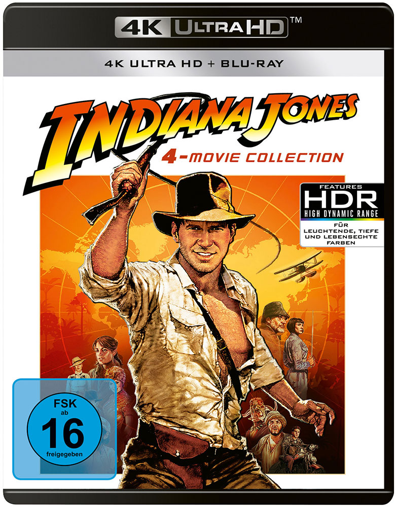 INDIANA JONES 1-4 (4K UHD+Blu-Ray) (9 Discs)