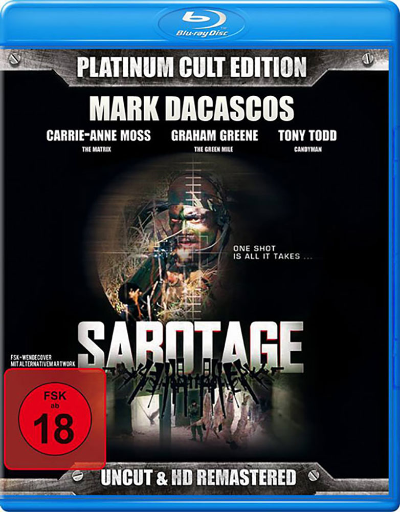 SABOTAGE (1996) (Blu-Ray) - Platinum Cult Edition (2Discs) - Uncut