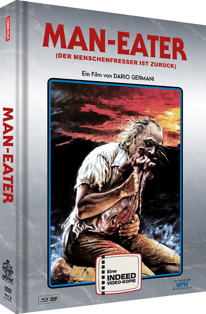 MAN-EATER - DER MENSCHENFRESSER IST ZURÜCK (2022) (Blu-Ray+DVD) - Cover F - Mediabook - Limited 444 Edition