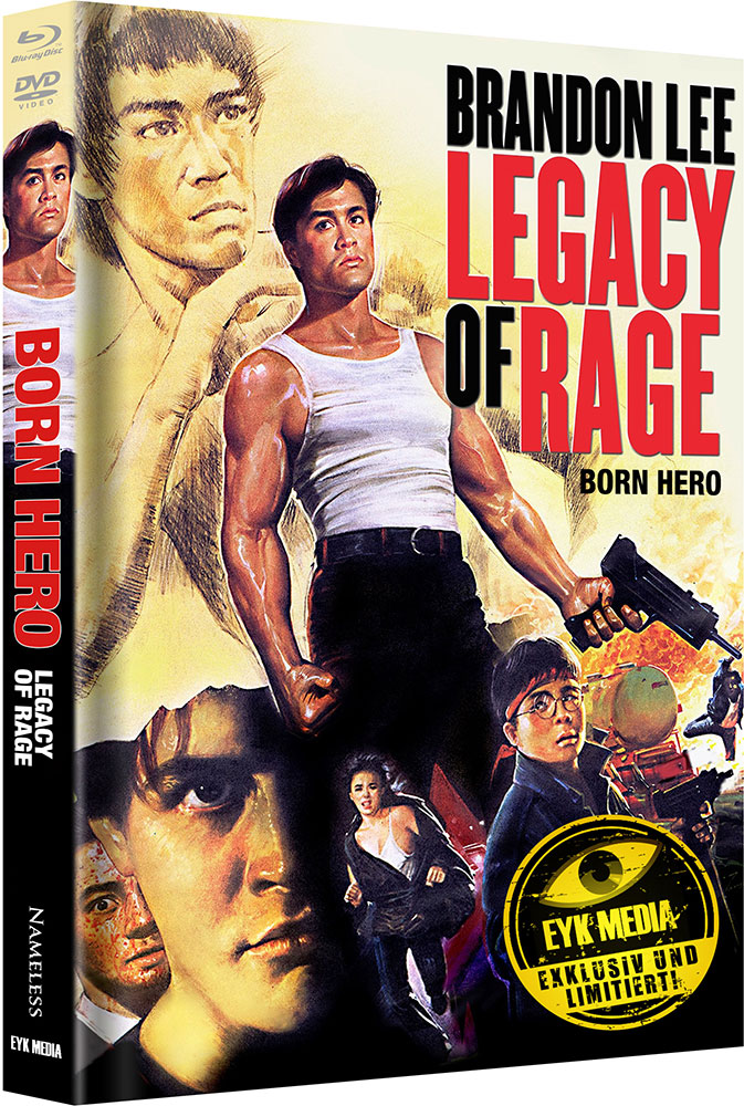BORN HERO - LEGACY OF RAGE (Blu-Ray+DVD) - Cover A - Mediabook - Limited 500 Edition