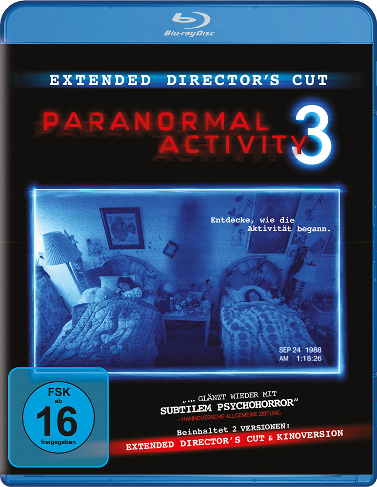 PARANORMAL ACTIVITY 3 (Blu-Ray) - Extended Directors Cut
