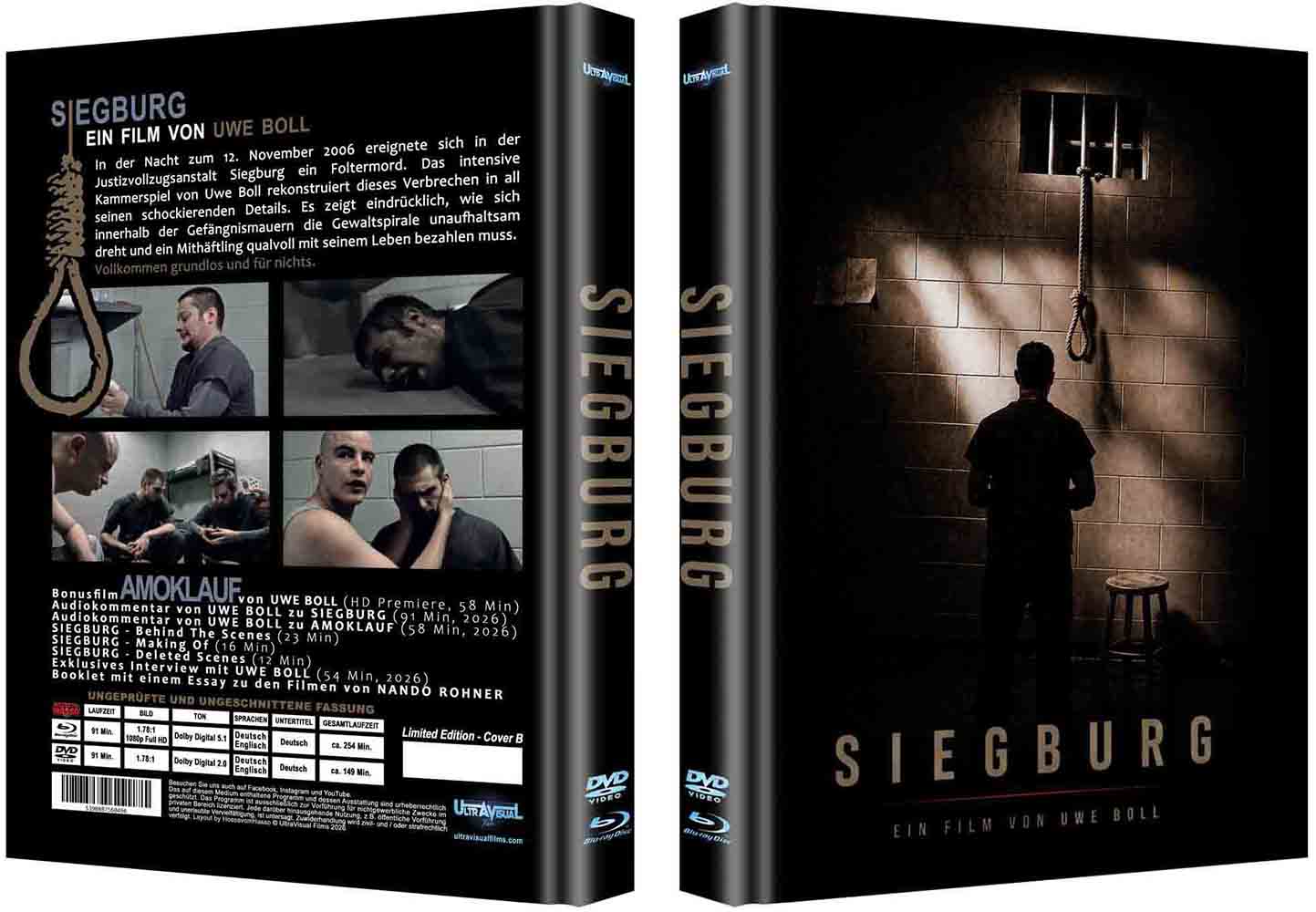 SIEGBURG (Blu-Ray+DVD) - Cover B - Mediabook - Limited 222 Edition + Bonusfilm "Amoklauf" - Uncut